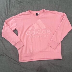 Adidas Pink Crewneck Shirt Pink Athleisure Sweatshirt